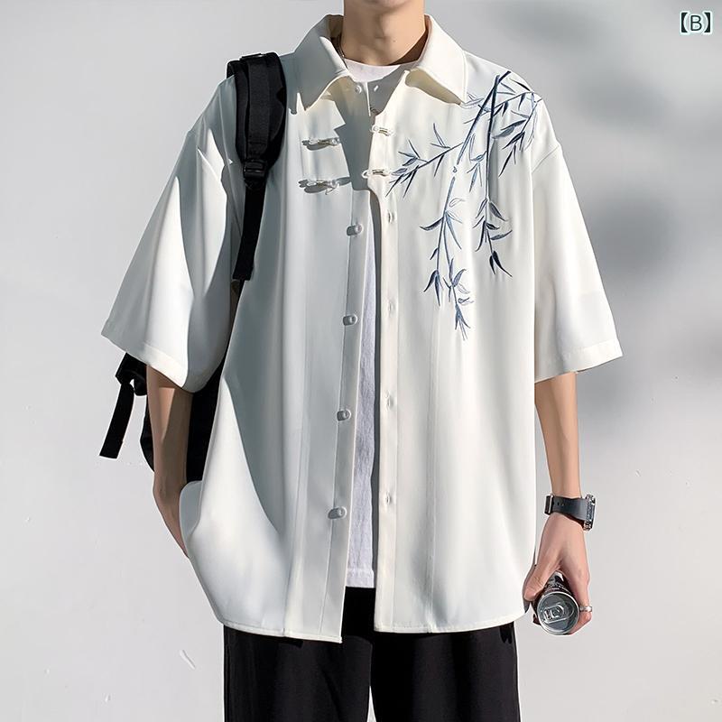 デニムパンツ メンズ アメカジ ヴィンテージ風 テーパード フェイクダメージ パッチワーク ストレート 微フレア 個性的 春秋 ブルー コットン