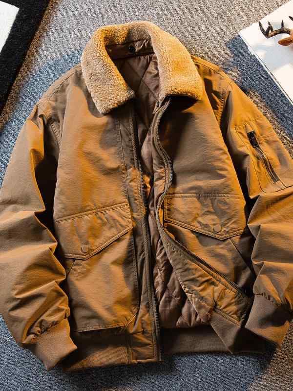 メンズ ファッション 服 男性用 オシャレ シンプル 大人 かっこいい ストリート 紳士服 アメリカン クラシック フライト ジャケット ベースボール フリース コットン コート