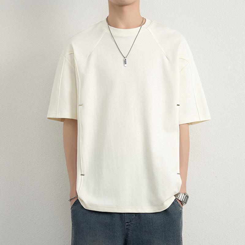 メンズ ファッション 服 男性用 オシャレ シンプル 大人 かっこいい ストリート 紳士服 半袖 Tシャツ 無地 綿 薄手