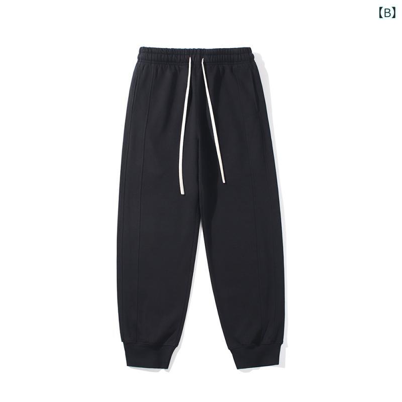 リコットのメンズ ファッション 服 男性用 シンプル かっこいい 大人 春コーデ 綿 フリース スウェット パンツ テーパード カフス スリム ゆったり カジュアル パンツ｜アングル3
