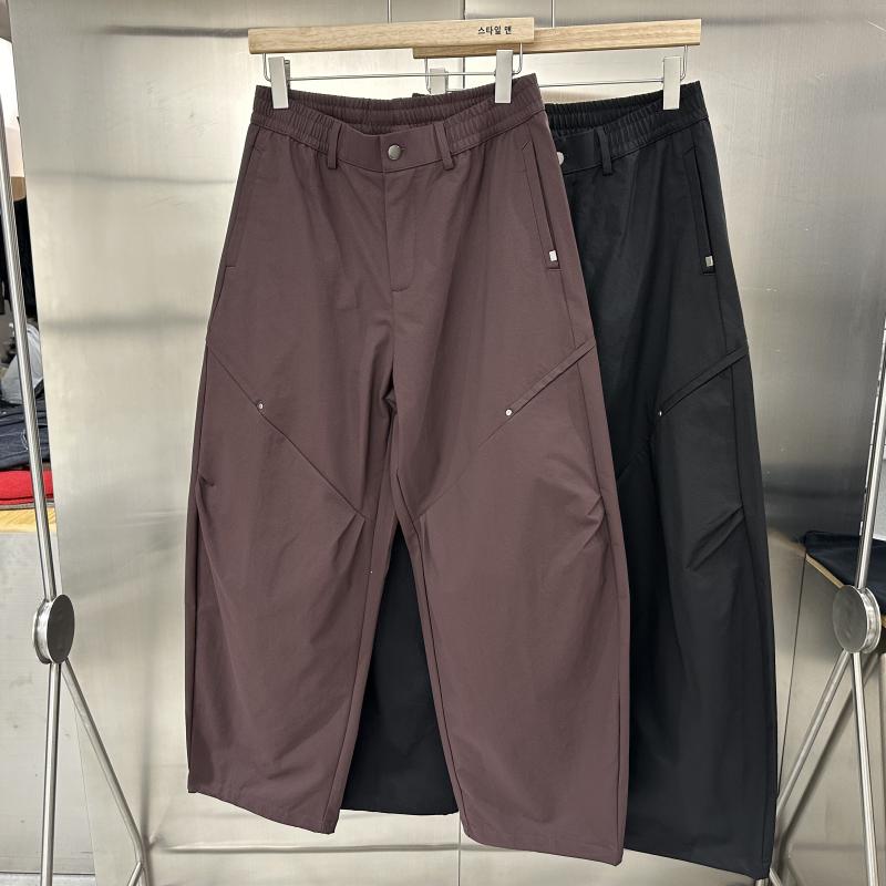 メンズ ファッション 服 男性用 シンプル かっこいい 大人 春コーデ ライン メンズワイドパンツ アメカジ ゆったり 機能系ワーク ストレート ロング