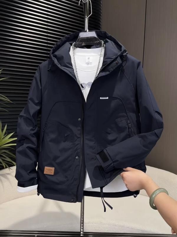 Rakuten - メンズ ファッション 服 男性用 シンプル かっこいい 大人 春コーデ 中綿 ジャケット 防風 フード ワーク ウェア カジュアル コットン 中綿 ジャケット