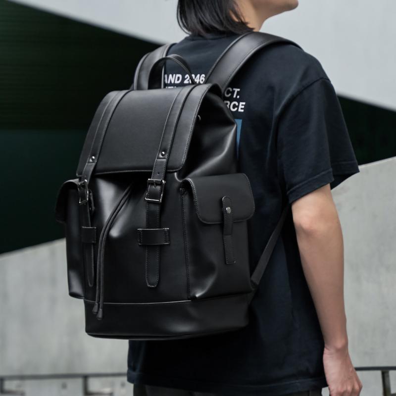 Men'S Bag - メンズ PUレザーバック パック 出張 旅行 パソコン 作業 通勤 バック パック 通学 バッグ