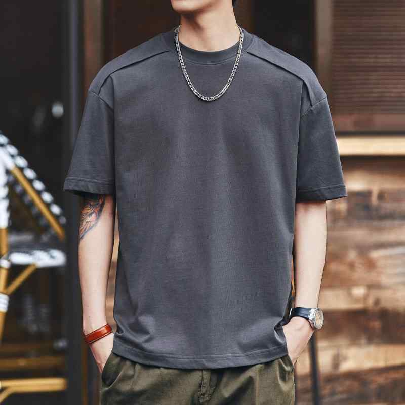 半袖 Tシャツ メンズ ゆったり コットン クルーネック ハーフ スリーブ トップス