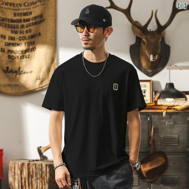 メンズ 半袖 ソフト アメリカン 半袖 Tシャツ