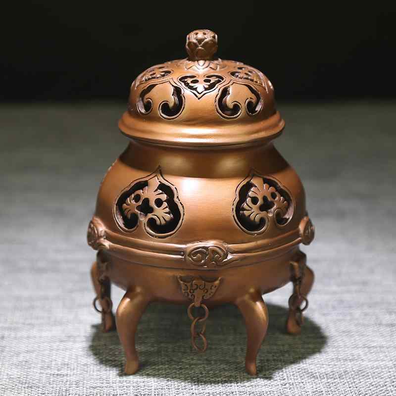 お香道具 単品 セット 紫銅 銅 帝王炉 ブラウン 白檀 インテリア装飾 ギフト
