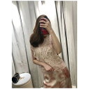 レースノースリーブブラウス ■ ブラウス シャツ blouse OL オフィス セレブ トップス 通勤 かわいい 大人 レディース 無地 レース 春 夏