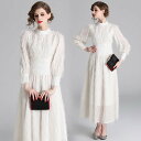ハイネックロングスリーブマキシドレス ■ パーティードレス ワンピース 結婚式 披露宴 卒業式 入学式 発表会 二次会 フォーマル 20代 30代 40代 大人 レディース 春 夏 秋 冬