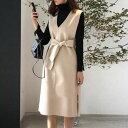 Vネックノースリーブワンピース ■ ワンピース 結婚式 ドレス 結婚式 二次会 入園式 卒業式 大人 上品 入学式 OL レディース 春 夏 秋 冬