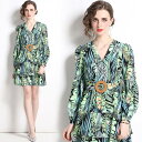 長袖ラッフルベルテッドミニ丈ワンピース ■ ワンピース ワンピ 入学式 結婚式 入園式 卒業式 二次会 OL オフィス レディース 春 夏 秋 冬