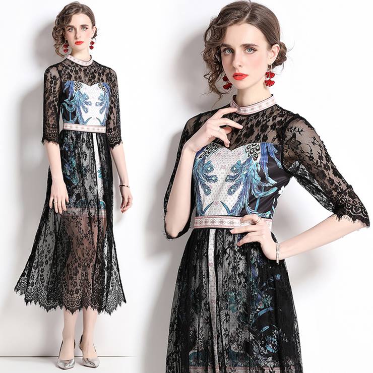 シアーレースドッキングワンピース ■ ワンピース ワンピ 入学式 結婚式 入園式 卒業式 二次会 OL オフィス レディース 春 夏 秋 冬