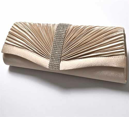 ビジュープリーツパーティーバッグ ■ パーティーバッグ クラッチバッグ バッグ Bag ショルダーバッグ パーティバッグ クラッチバッグ 結婚式 二次会 2次会 パーティー レディース レデイス 女性用 春夏秋冬 おしゃれ かわいい 大人