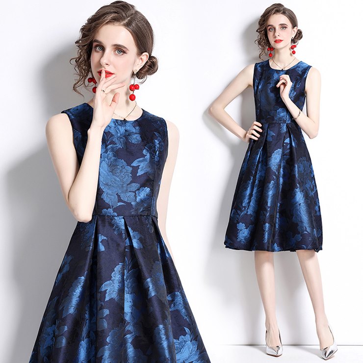 ノースリーブ膝丈ワンピース ■ パーティードレス ワンピース 結婚式 披露宴 卒業式 入学式 発表会 二次会 フォーマル 20代 30代 40代 大人 レディー...