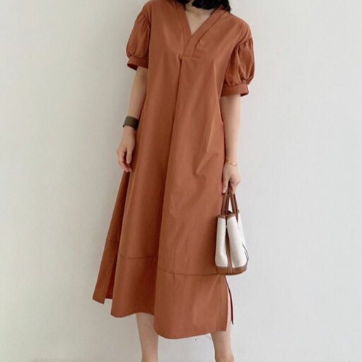 パフスリーブワンピ—ス ■ ワンピース ドレス ドレス 二次会 結婚式 大人 上品 入園式 卒業式 入学式 OL レディース ロング丈 半袖 春 夏 秋 冬 パフスリーブワンピ—ス ■ ワンピース ドレス ドレス 二次会 結婚式 大人 上品 入園式 卒業式 入学式 OL レディース ロング丈 半袖 春 夏 秋 冬