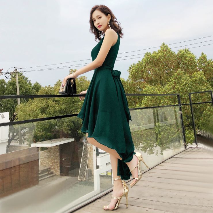 ホルターネックフィッシュテールドレス ■ パーティードレス 結婚式 ワンピース フォーマル 披露宴 卒業式 入学式 発表会 二次会 20代 30代 40代 大人