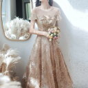 オフショルダービジューミディ丈ワンピース ■ パーティードレス ワンピース 結婚式 披露宴 卒業式 入学式 発表会 二次会 フォーマル 20代 30代 40代 ...