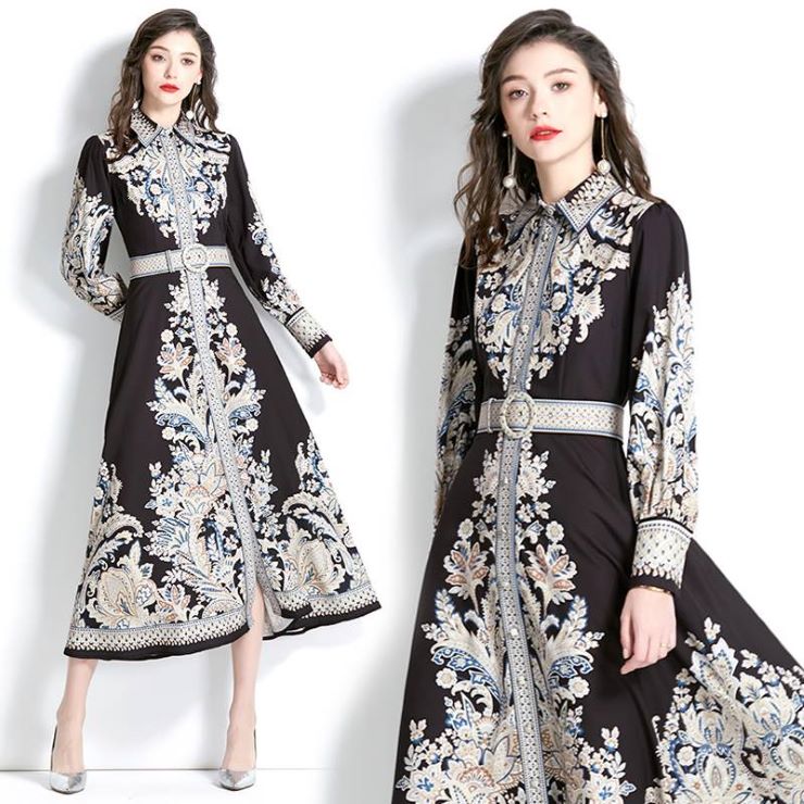 長袖ミディ丈ベルテッドワンピース ■ ワンピース 結婚式 ワンピ 二次会 入学式 入園式 卒業式 大人 上品 OL レディース 春 夏 秋 冬