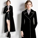 ビジューパイピングデザインロングコート ■ コート コート ロング ロング丈 レディース 春 夏 秋 冬(4)