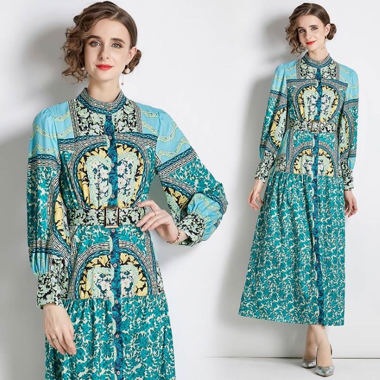 長袖ベルテッドマキシワンピース ■ ワンピース 入園式 ワンピ 結婚式 二次会 入学式 大人 上品 卒業式 OL レディース 春 夏 秋 冬