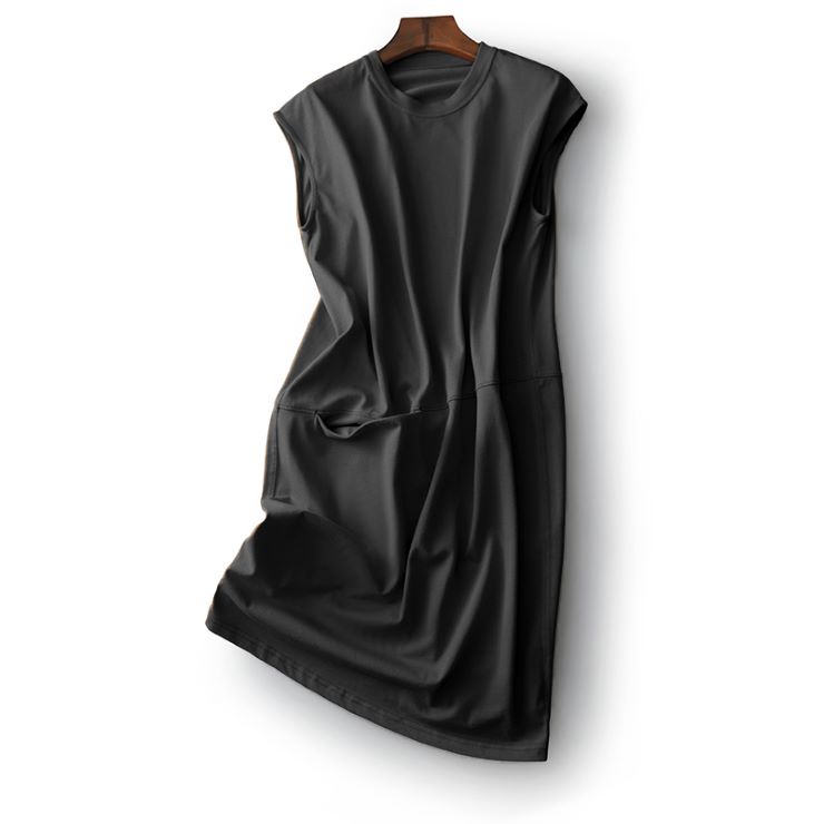 ノースリーブミディ丈リラックスワンピース ■ ワンピース 入園式 ワンピ　結婚式 二次会 入学式 大人 上品 卒業式 OL