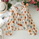 シアーシースルードット柄ブラウス ■ シャツ ブラウス トップス セレブ オフィス blouse OL 通勤 かわいい 大人