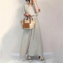半袖Vネックウエストバンドワンピース ■ ワンピース 結婚式 ドレス 結婚式 二次会 入園式 卒業式 大人 上品 入学式 OL