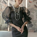ボリュームスリーブタイトワンピース ■ ワンピース ドレス ドレス 二次会 結婚式 大人 上品 入園式 卒業式 入学式 OL パーティードレス ドレス フォーマ...