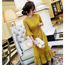 総レース仕様マーメイドワンピース ■ ワンピース ワンピ 入学式 結婚式 入園式 卒業式 二次会 OL オフィス パーティードレス ドレス フォーマル レディース ミディアム丈 ひざ丈 レース 春 夏 秋 冬