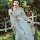 レース長袖タイフロント長袖ワンピース ■ ワンピース 結婚式 ドレス 結婚式 二次会 入園式 卒業式 大人 上品 入学式 OL レディース 春 夏 秋 冬