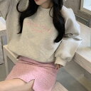 フロントロゴプリントトレーナー ■ レディース 春 夏 秋 冬