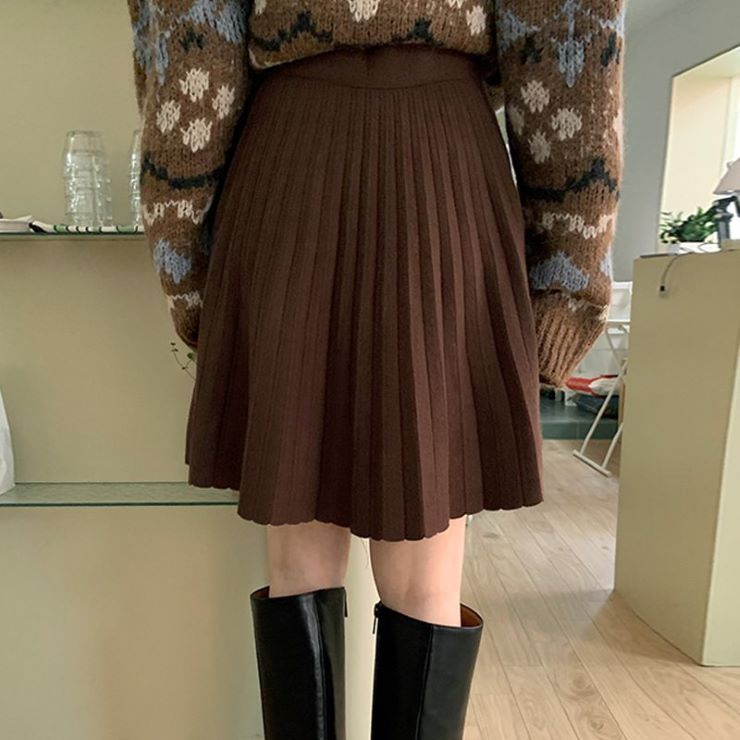 ミニ丈プリーツスカート ■ スカート すかーと Skirt スカート ミディアム 膝丈 ひざ丈 膝上 ひざ上 膝下 ひざ下 レディース 春 夏 秋 冬