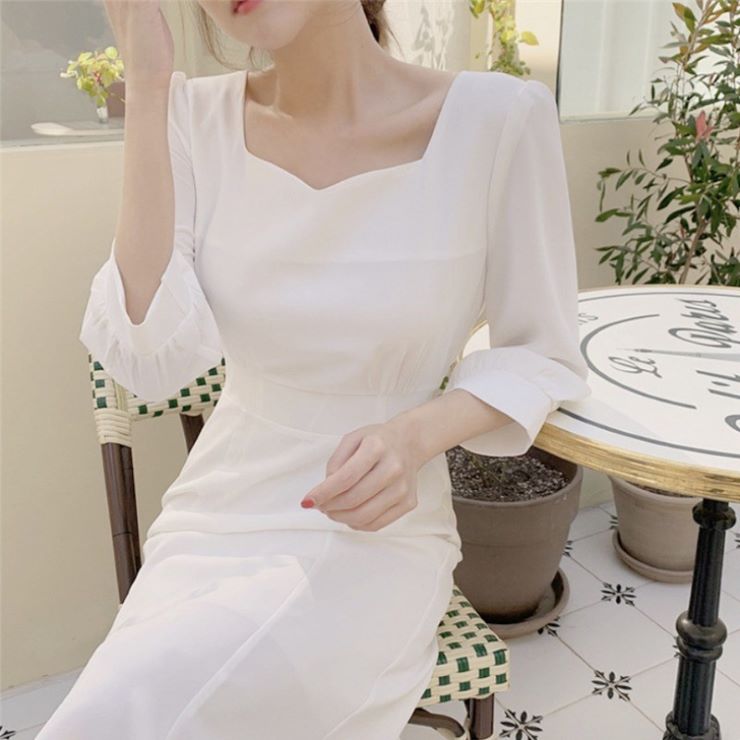 ハートネックマーメイドワンピース ■ ワンピース ドレス ドレス 二次会 結婚式 大人 上品 入園式 卒業式 入学式 OL レディース 春 夏 秋 冬