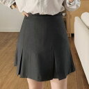 サイドプリーツミニスカート ■ スカート すかーと Skirt スカート ミディアム 膝丈 ひざ丈 膝上 ひざ上 膝下 ひざ下