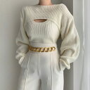 レイヤードニットトップス2点セット ■ ニット Knit トップス セーター Sweater