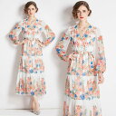 花柄カシュクールワンピース ■ ワンピース 入園式 ワンピ 結婚式 二次会 入学式 大人 上品 卒業式 OL