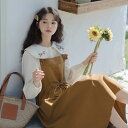 刺繍襟シャツスリーブ長袖ワンピース ■ ワンピース 結婚式 ドレス 結婚式 二次会 入園式 卒業式 大人 上品 入学式 OL レディース 春 夏 秋 冬