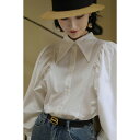 ギャザーデザインクラシカルブラウス ■ ブラウス シャツ ブラウス セレブ オフィス blouse OL 通勤 トップス かわいい 大人 レディース 長袖 無地...