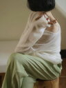 ルーズモヘアニット ■ ニット Knit トップス セーター Sweater レディース 長袖 秋 冬