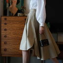 サイドスリットフレアスカート ■ スカート すかーと Skirt スカート ミディアム 膝丈 ひざ丈 膝上 ひざ上 膝下 ひざ下 レディース 5分丈 ひざ丈 ミディアム丈 Aライン フレア 春 夏 秋 冬