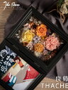 ブラックフレームMIXフラワーギフト ■ プリザーブドフラワー 母の日 ギフト プレゼント 誕生日 お祝い 花 ドライフラワー 退職祝い 20代 30代 女性 ...