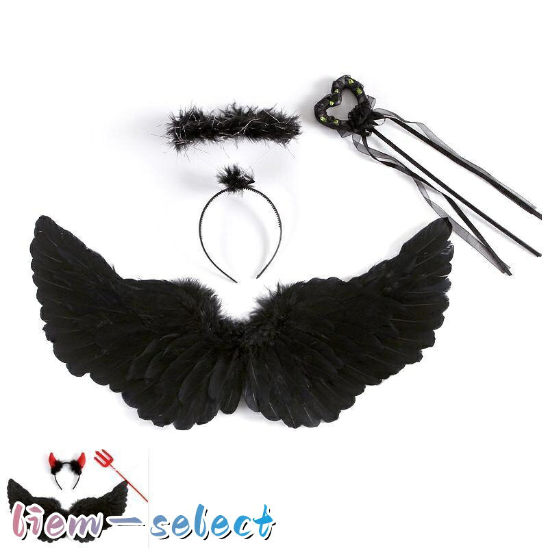 羽 エンジェル 天使 悪魔 羽根 翼 コスプレ コスチューム 仮装 衣装 パーティー ハロウィン 道具 ハローウィン クリスマス
