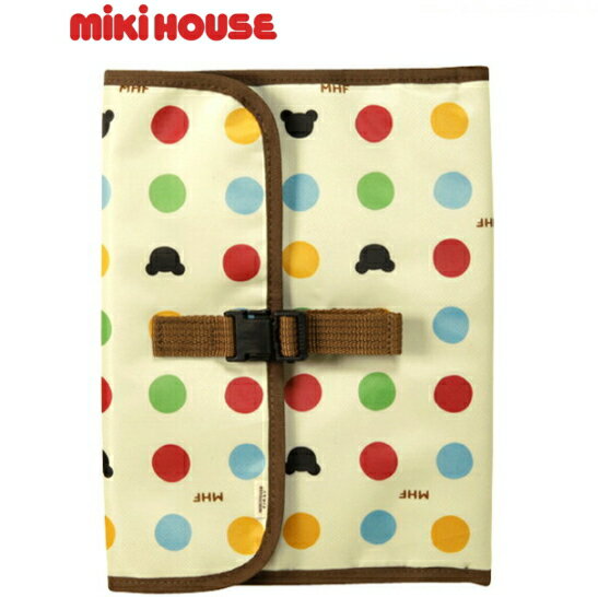 おしゃれなおむつポーチ MIKIHOUSE ミキハウス☆カラフル水玉☆オムツポーチご挨拶 ギフト 出産内祝い 出産お祝い 内祝い プレゼント