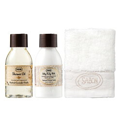 サボン ボディミルク SABON-サボン-ミニボディケアセットプレゼント・贈り物・記念品・タオルセット・シャワーオイル・ボディミルク・コスメ・化粧品・ミルク・おしゃれ・かわいい・ボディソープ