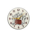 リズム RHYTHMムーミン×イタリア陶芸のアートクロック「ニョロニョロ Pottery Clock」クオーツ時計インテリア 掛時計 クロック 壁掛 部屋 アート ムーミン かわいい 掛置兼用 置時計 キャラクター 楽焼 ザッカレラ リビング 送料無料 おしゃれ