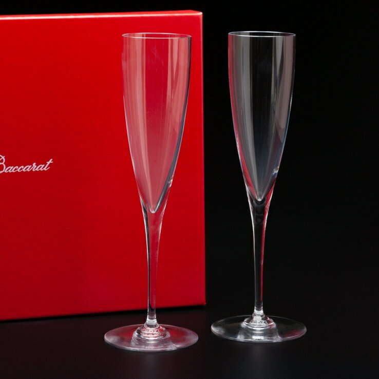 Baccarat（バカラ）ドンペリニョン シャンパングラス ペア (845-244)ギフト　食器　贈り物　誕生日　2客　グラス 酒器 食器 ブラン　引出物　食器　贈り物　誕生日　ガラス クリスタル baccaratギフト　コップ　送料無料　出産内祝い 　誕生日　プレゼント　御祝