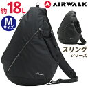 レディース ボディバッグ エアウォーク AIRWALK 女性 スリングバッグ Mサイズ ショルダーバッグ クロスボディ 肩掛けバッグ 斜め掛けバッグ 仕事 普段...