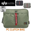 アルファインダストリーズ バッグ メンズ アルファ インダストリーズ PCスリーブ メンズ ALPHA INDUSTRIES クラッチバッグ 手持ち バッグ PCケース メンズ レディース 通勤 仕事 ブラック バッグインバッグ A4 PC 13インチ タブレット TZ1089 66014