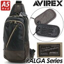 アヴィレックス ボディバッグ AVIREX メンズ レディース 男女兼用 アビレックス 縦型 ボディーバッグ スリングバッグ ワンショルダー ボディ バッグ サ...