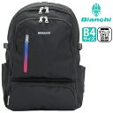 ビアンキ バッグ メンズ ビアンキ リュックサック Bianchi リュック メンズ レディース バックパック デイパック ユニセックス ラウンド ラウンドリュック スタンダード バッグ カバン 通勤 通学 通勤用 通学用 高校生 学生 アウトドア 旅行 部活 ブラック 黒 A4 B4 LBPM-02