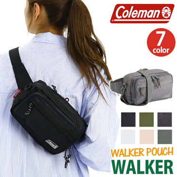 Coleman コールマン WALKER POUCH ウォーカー ポーチ 正規品 ウォーキングポーチ ウエストポーチ ボディバッグ ショルダーバッグ ワンショルダー 女性 レディース 女の子 コンパクト 2way 3way 旅行 レジャー おしゃれ ヒップバッグ アウトドア ブランド 2L